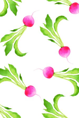 手绘蔬菜印花花型图片
