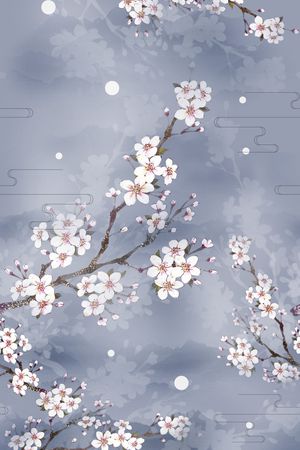 国画印花花型图片