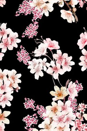 水彩花卉印花花型图片