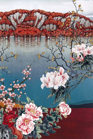 国画印花花型图片