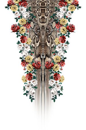 leopard印花花型图片