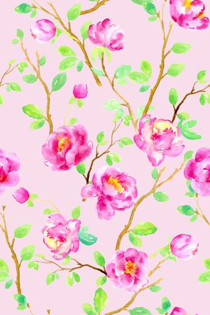 梅花印花花型图片