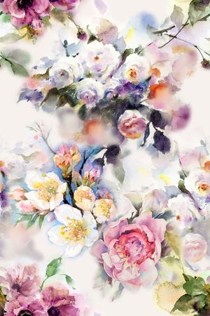 梅花印花花型图片