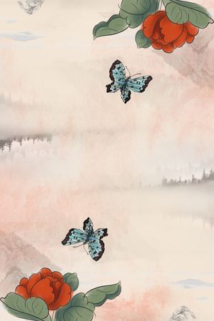 国画印花花型图片