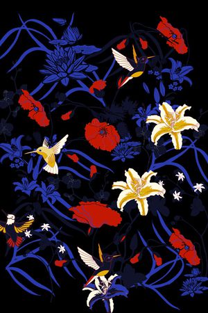 版画印花花型图片