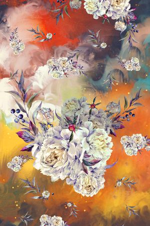 肌理印花花型图片