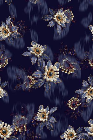 中国风印花印花花型图片