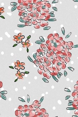 手绘印花花型图片