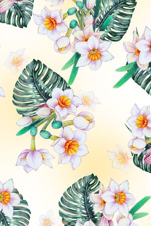 波西米亚印花花型图片