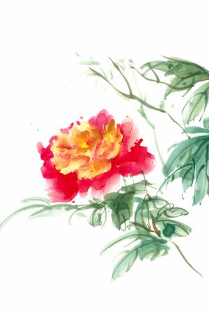 手绘印花花型图片