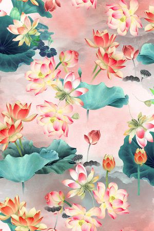 数码花型印花花型图片