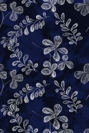 春夏花型印花花型图片