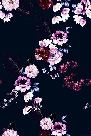礼服印花花型图片