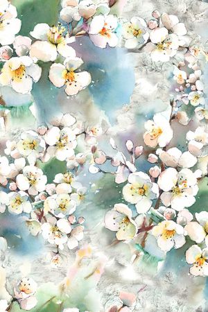 梅花印花花型图片
