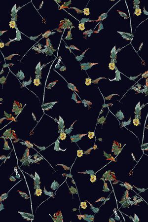 小碎花印花花型图片