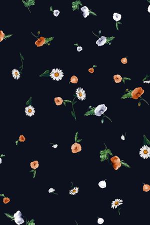 小碎花印花花型图片