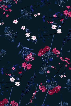 小碎花印花花型图片