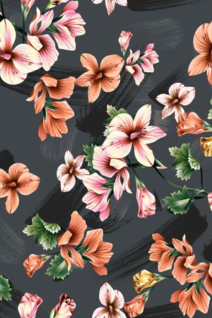 花卉印花花型图片