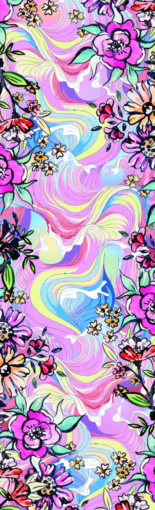 围巾印花花型图片