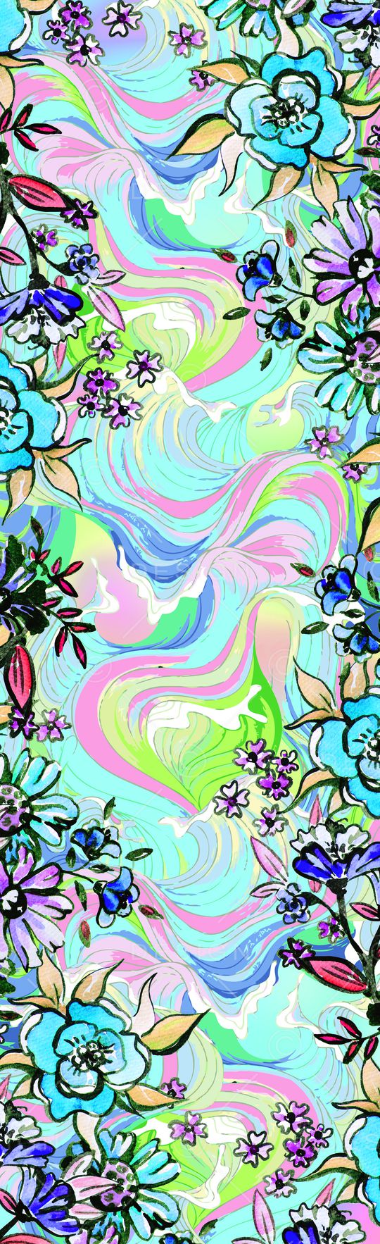 围巾印花花型图片