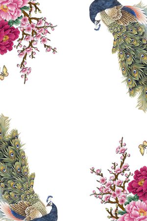 花卉印花花型图片