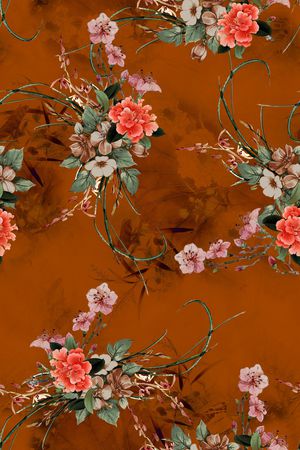花卉印花花型图片