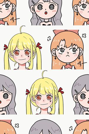 手绘印花花型图片