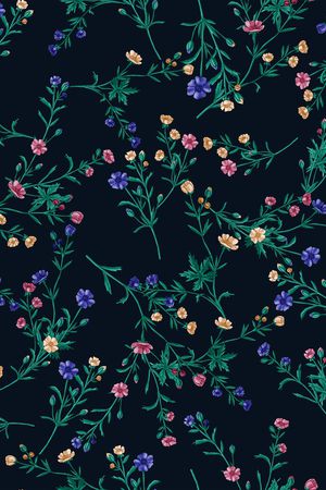 桃花印花花型图片
