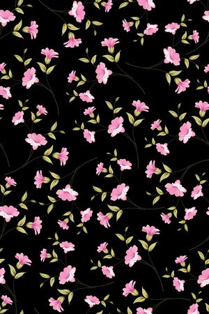 小碎花印花花型图片