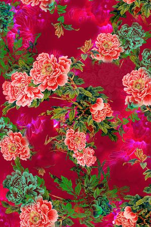 花卉印花花型图片