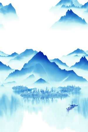 国画印花花型图片