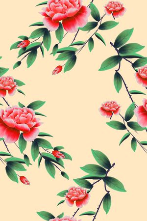 素雅印花花型图片