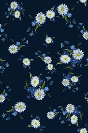 小碎花印花花型图片