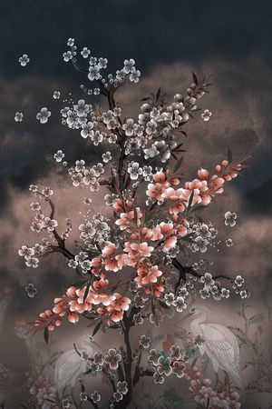 梅花印花花型图片