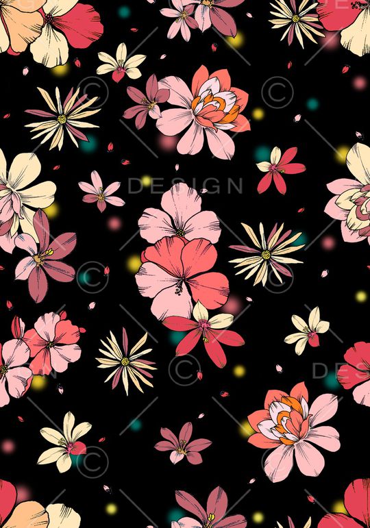 花卉印花花型图片