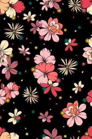 花卉印花花型图片