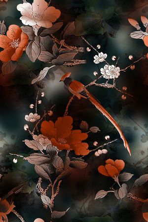香云纱印花花型图片
