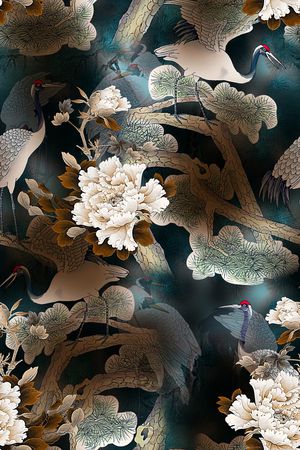 香云纱印花花型图片