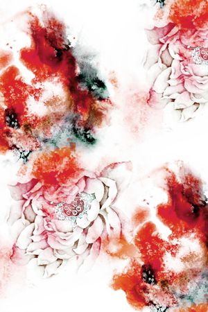 水彩花卉印花花型图片