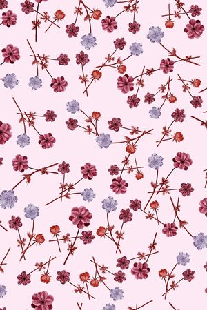 兰花印花花型图片