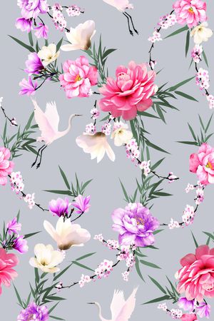 花卉印花花型图片