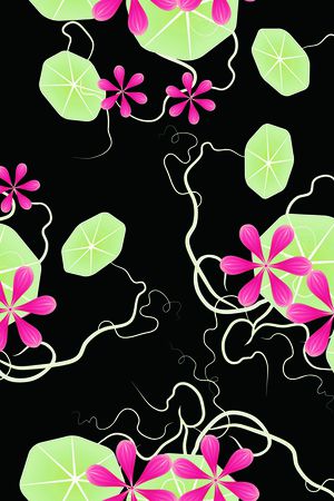 藤蔓印花花型图片