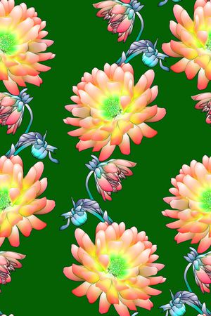 抽象花卉印花花型图片