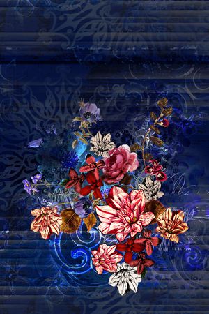 花卉印花花型图片