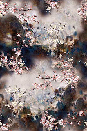 中国风印花花型图片