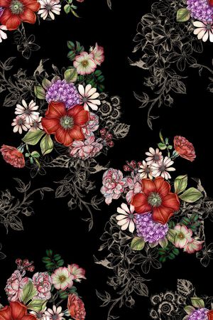大牌风印花花型图片