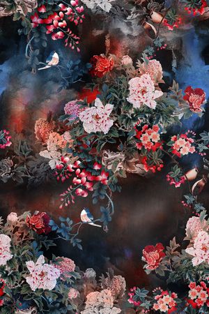 香云纱印花花型图片