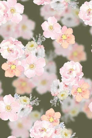 花卉印花花型图片
