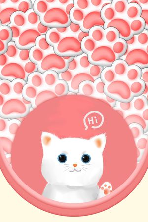 猫印花花型图片