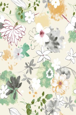 花卉印花花型图片